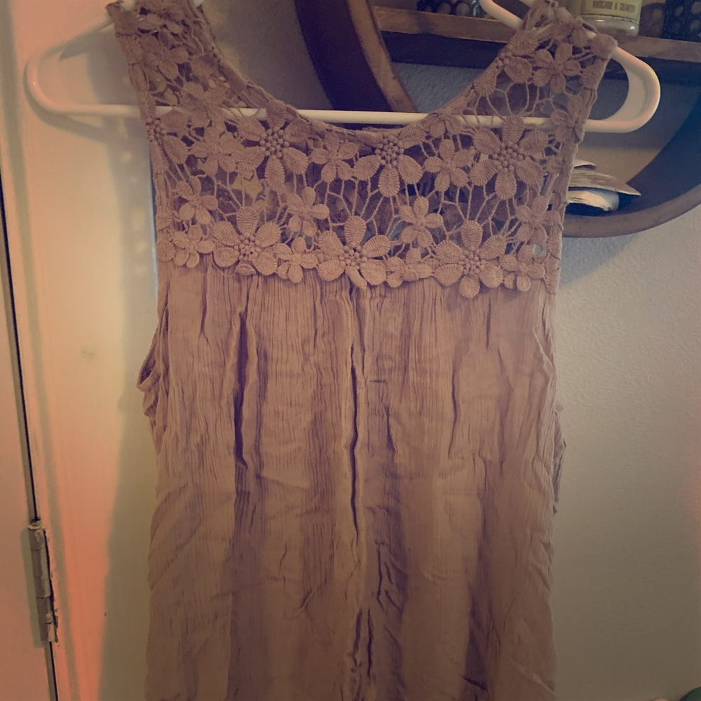 Tie back tank top